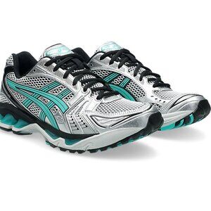 Asics GEL-KAYANO 14 / White-Waterfall Teal + Silver + Black / Men Sz 7 / NWOT